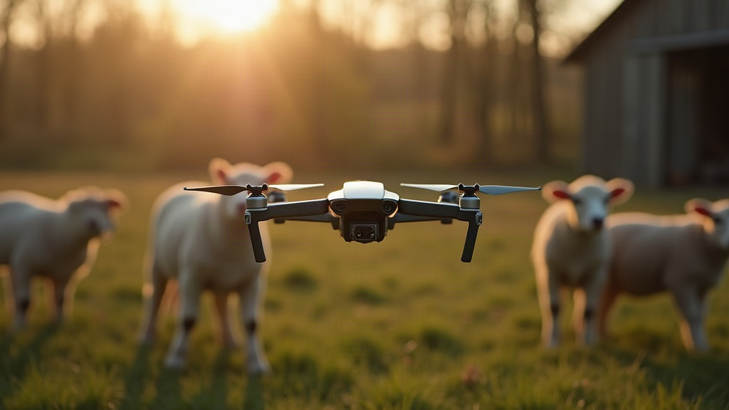 Flying a Cinewhoop Through a Barn During Lambing Season Safely