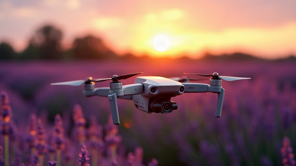 How to Photograph Lavender Fields at Golden Hour with DJI Mini 4 Pro